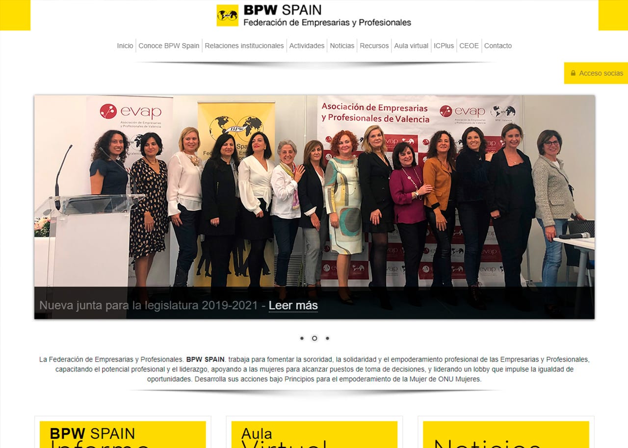 BPW Spain, web