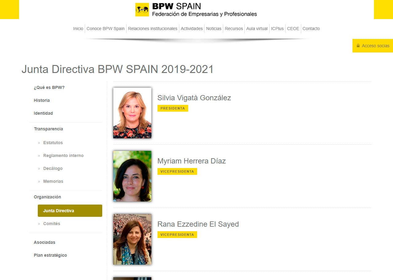 BPW Spain, web