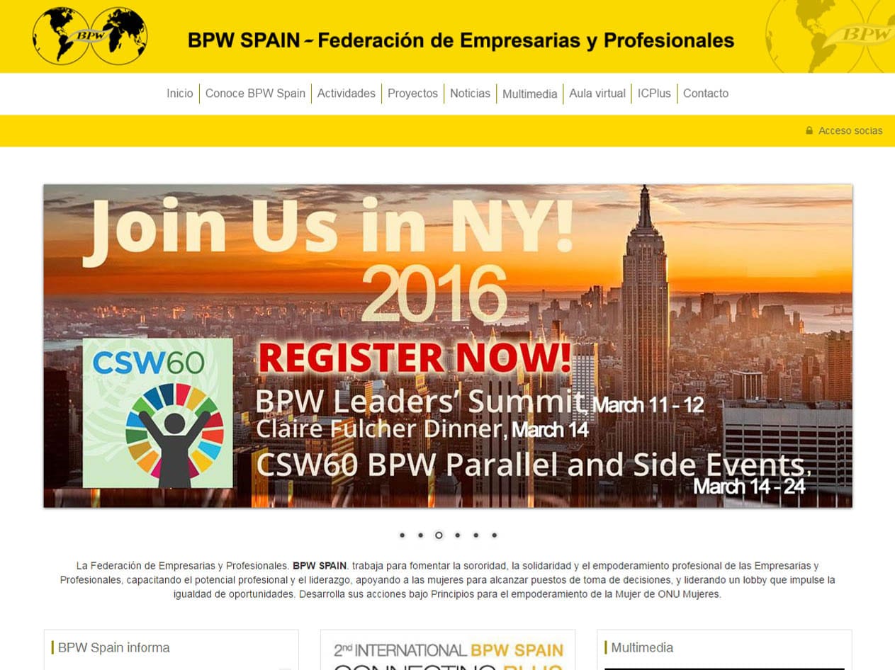 BPW Spain, web