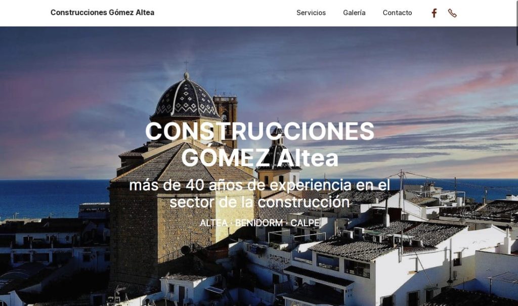 Construcciones gomez web