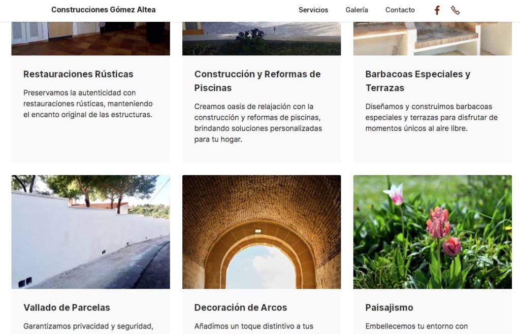 Construcciones gomez web