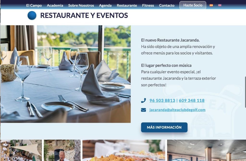 club de golg altea web