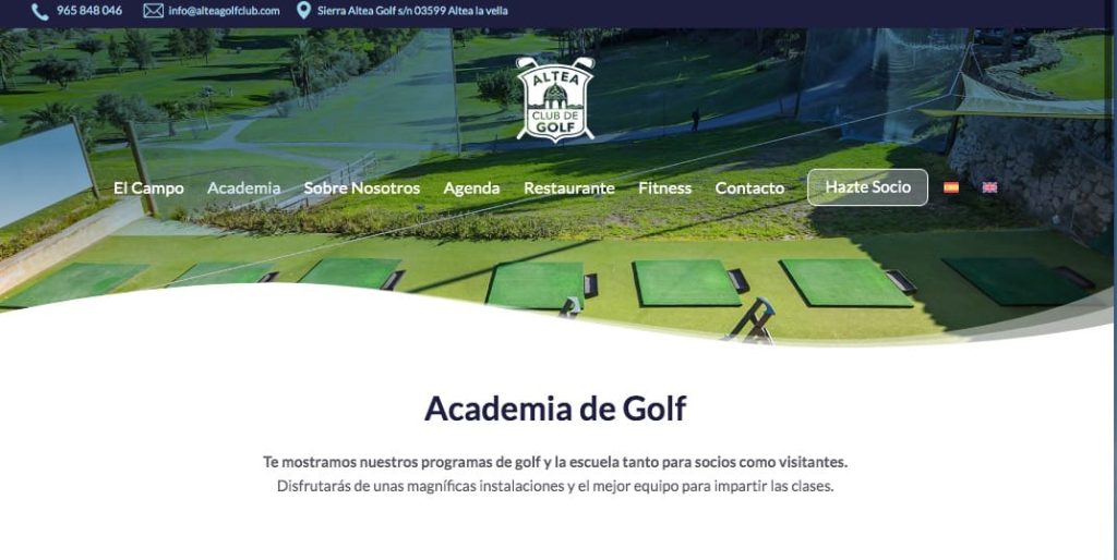 club de golg altea web